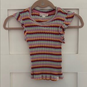 Colorful Striped Kids Top by Roller Rabbit